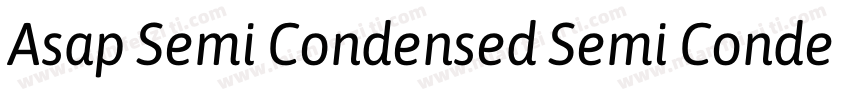 Asap Semi Condensed Semi Condensed字体转换
